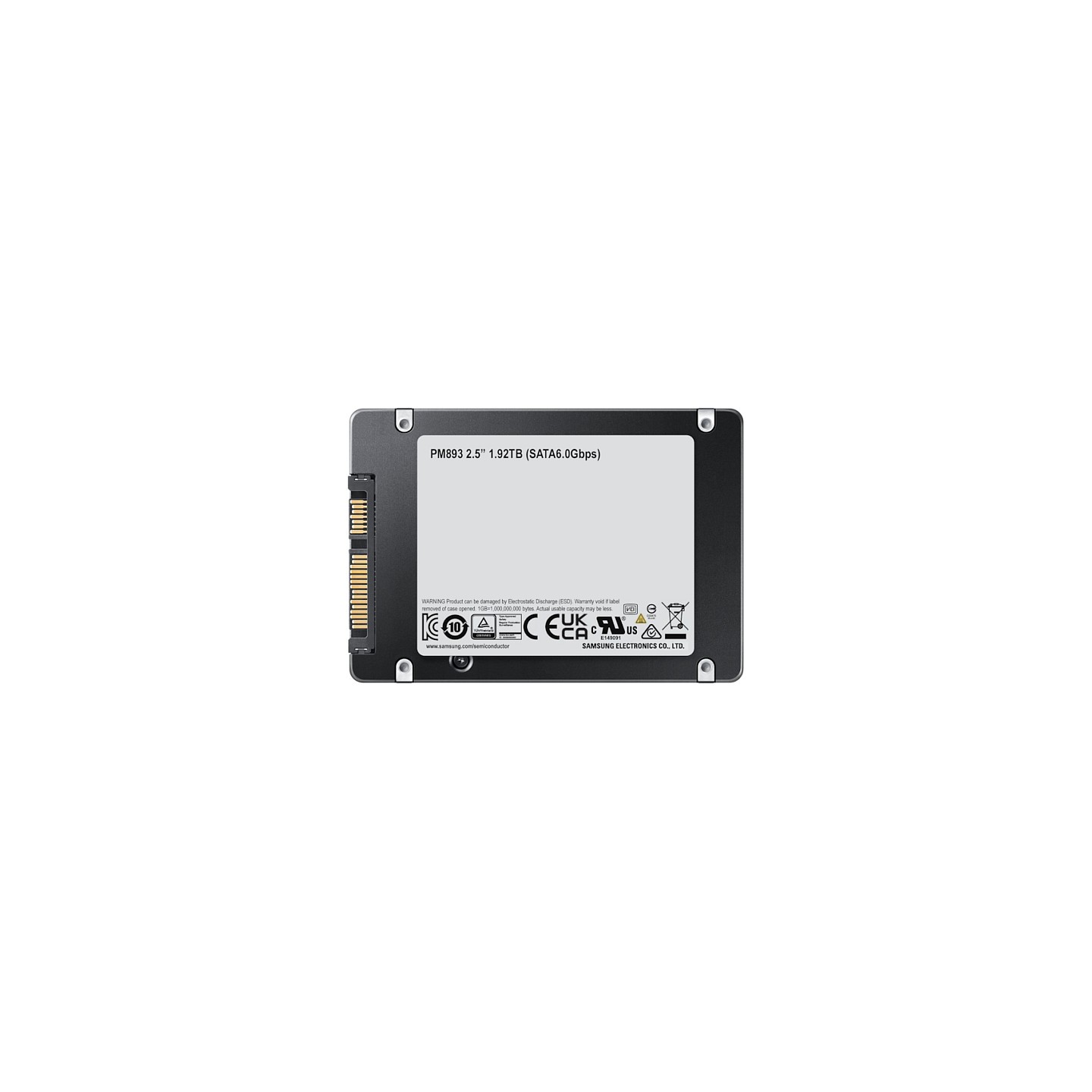 2.5' 1.92TB Samsung PM893 MZ7L31T9HBLT-00A07 1.3 DWPD 2.5' 63.5mm SATA-3 TLC SSD 256bit AES — Buy in Cyprus with Fast Delivery