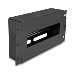 10? Schutzschalterleiste mit Abdeckung und Hutschiene 3 HE Metall schwarz — Buy in Cyprus with Fast Delivery