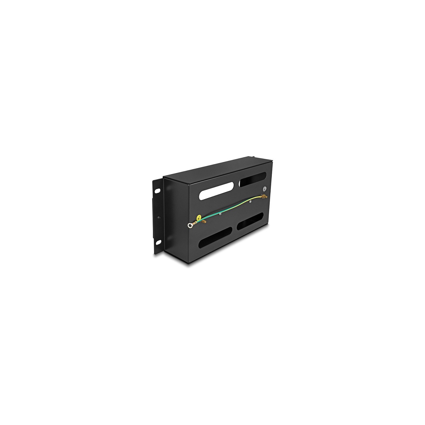 10? Schutzschalterleiste mit Abdeckung und Hutschiene 3 HE Metall schwarz — Buy in Cyprus with Fast Delivery
