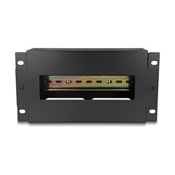 10? Schutzschalterleiste mit Abdeckung und Hutschiene 3 HE Metall schwarz — Buy in Cyprus with Fast Delivery