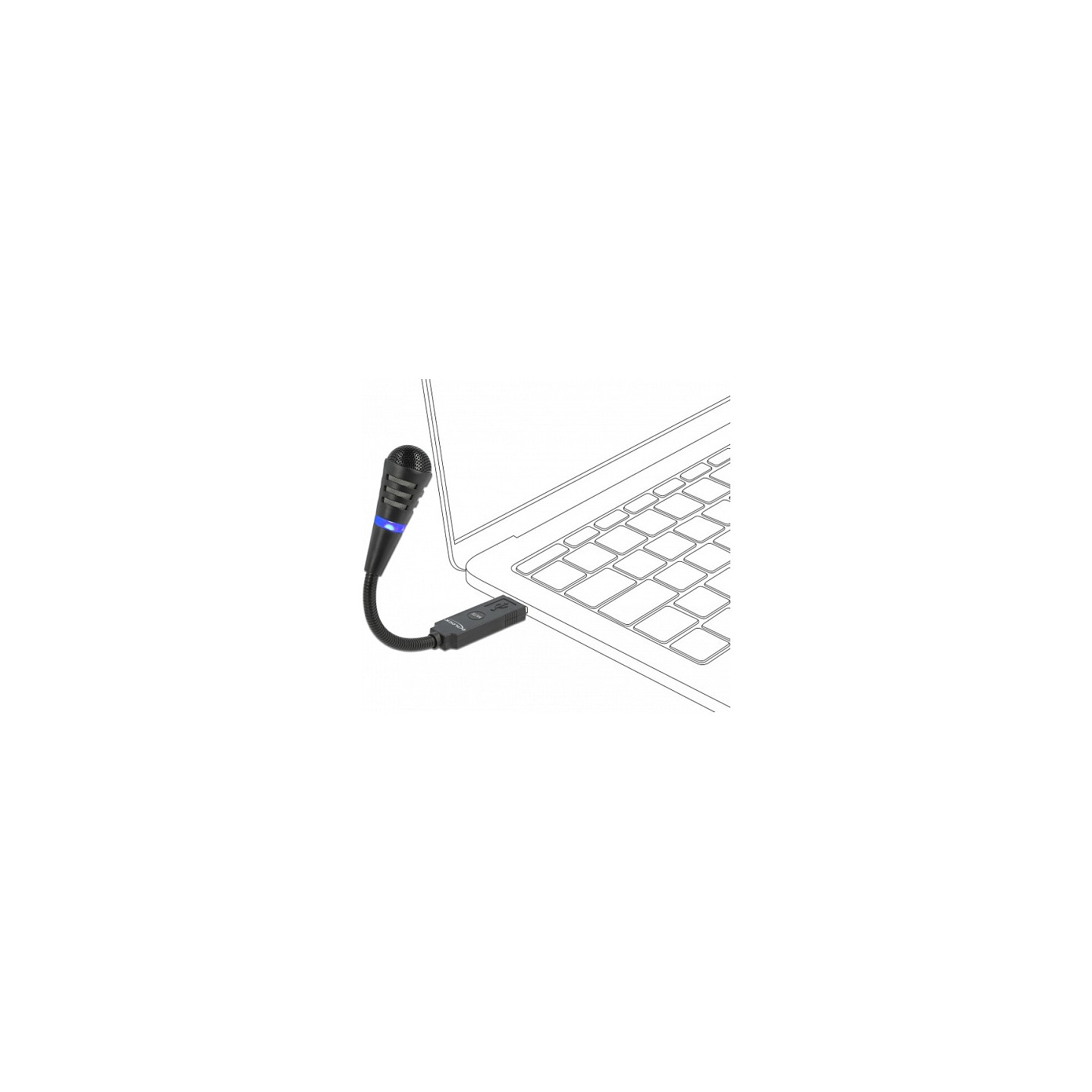 USB Mikrofon mit Schwanenhals und Mute Button — Buy in Cyprus with Fast Delivery
