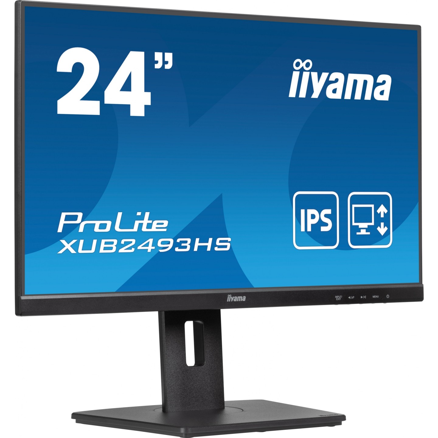 iiyama ProLite XUB2493HS-B6 - 24" FHD IPS 100Hz 0.5ms Height Adj Pivot/Swivel HDMI+DP (Boxed)