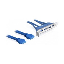Slotblech USB 3.0 Pin Header 19 Pin 2 x intern to 4 x USB 3.0-A Buchse extern — Buy in Cyprus with Fast Delivery