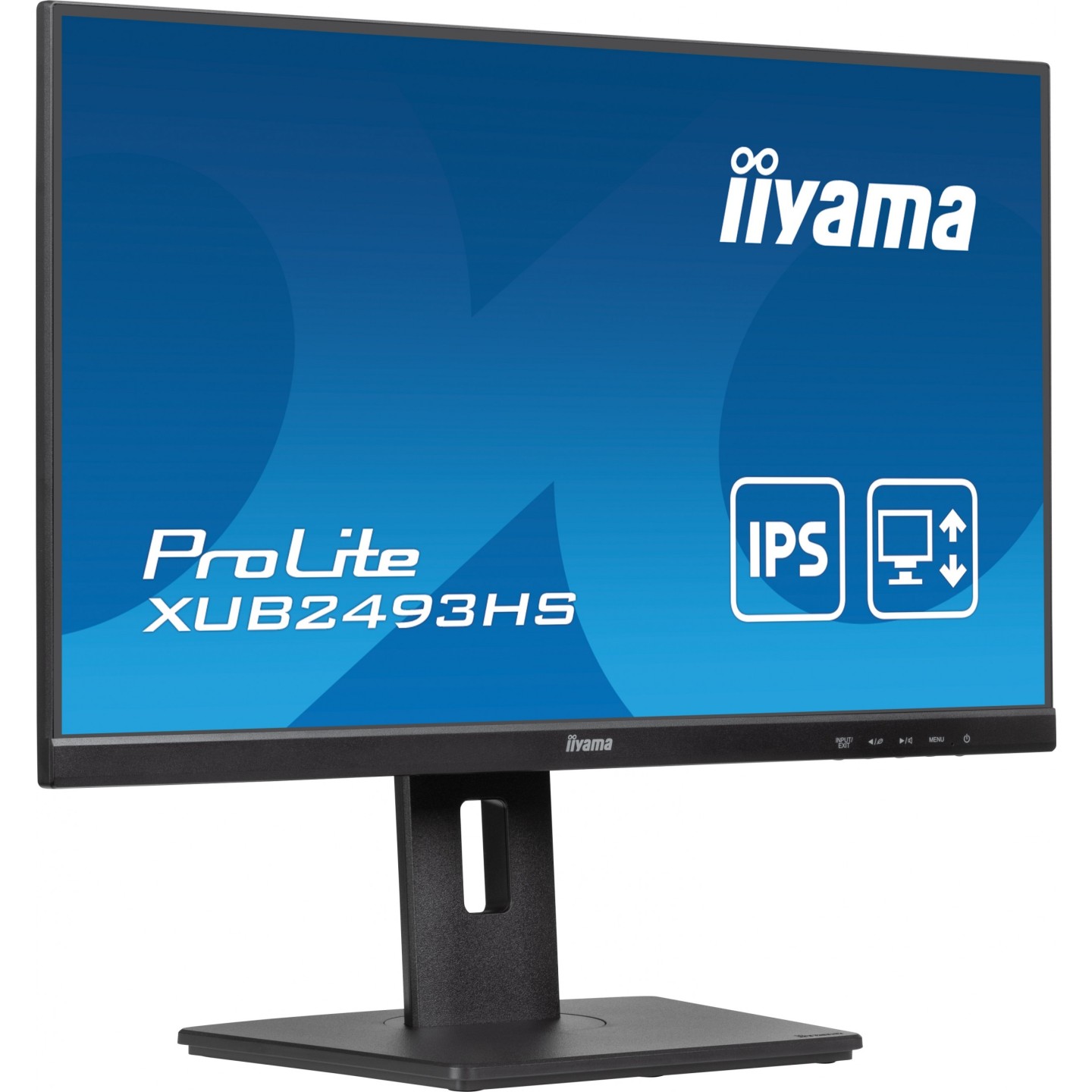 iiyama ProLite XUB2493HS-B6 - 24" FHD IPS 100Hz 0.5ms Height Adj Pivot/Swivel HDMI+DP (Boxed)