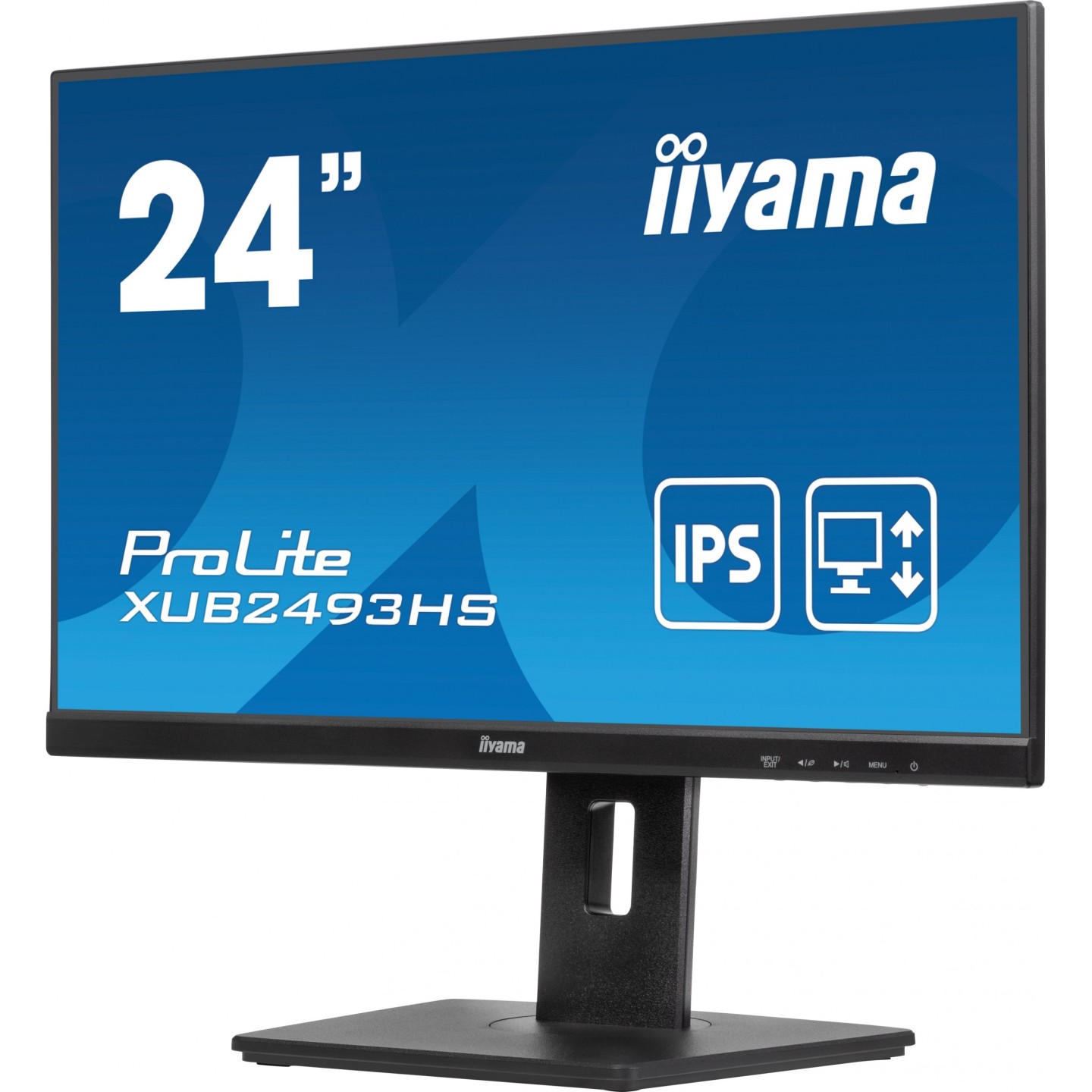 iiyama ProLite XUB2493HS-B6 - 24" FHD IPS 100Hz 0.5ms Height Adj Pivot/Swivel HDMI+DP (Boxed)