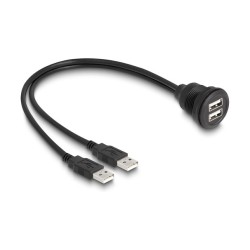 DELOCK USB 2.0 Kabel 2 x USB Typ-A Stecker zu 2 x USB Typ A — Buy in Cyprus with Fast Delivery