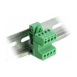 Terminalblock Set für Hutschienen 4 Pin mit Rastermaß 5.08 mm gewinkelt — Buy in Cyprus with Fast Delivery