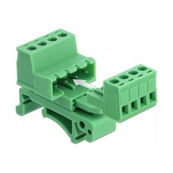Terminalblock Set für Hutschienen 4 Pin mit Rastermaß 5.08 mm gewinkelt — Buy in Cyprus with Fast Delivery