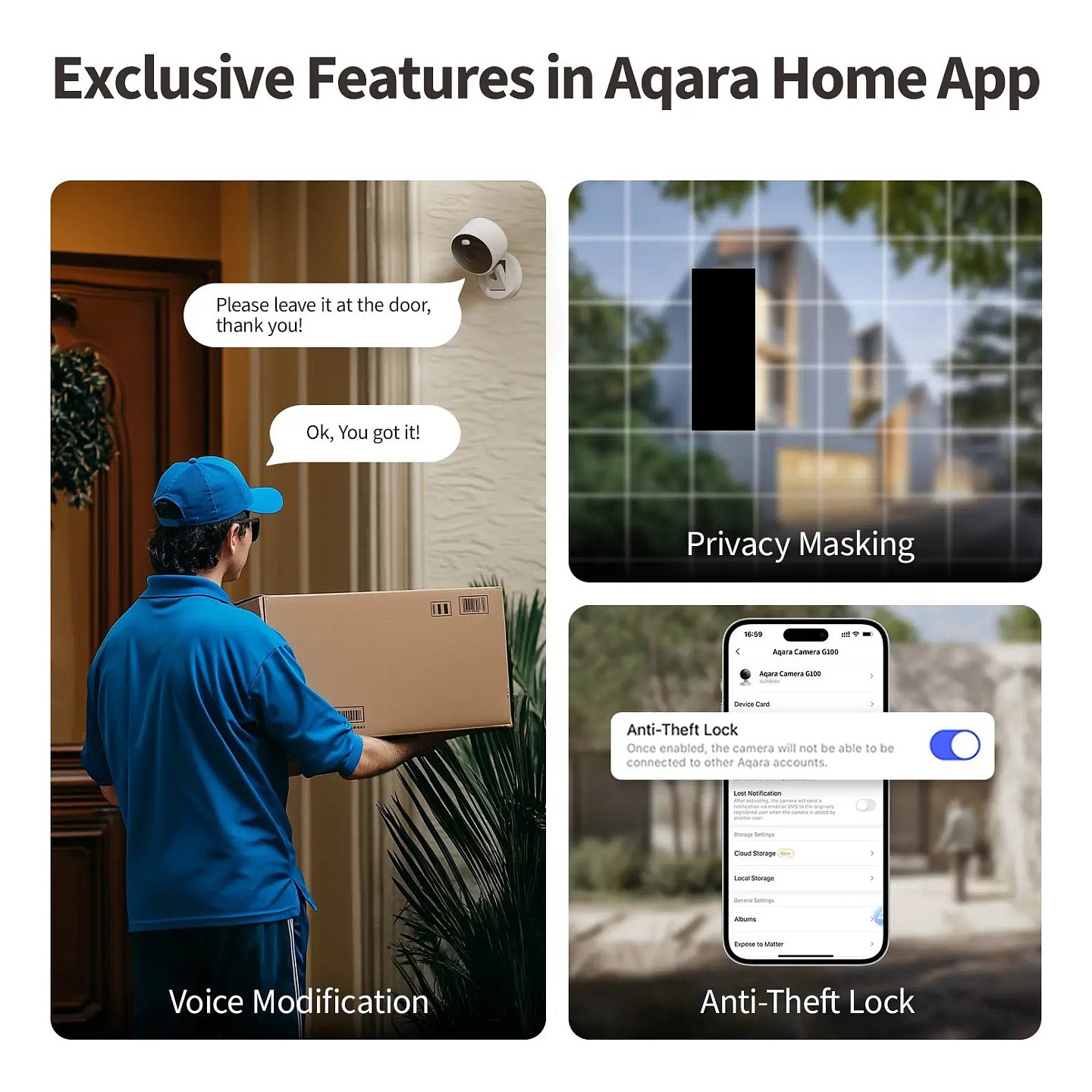 Aqara Camera G100 Select Überwachungskamera schwarz — Buy in Cyprus with Fast Delivery