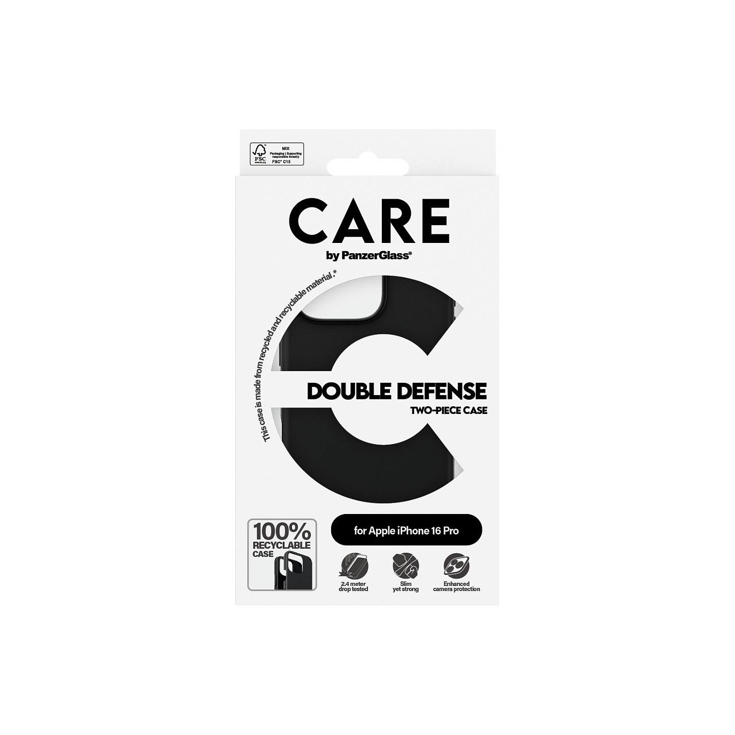 CARE Case Feature Double Defence Black iPhone 16 Pro — Buy in Cyprus with Fast Delivery