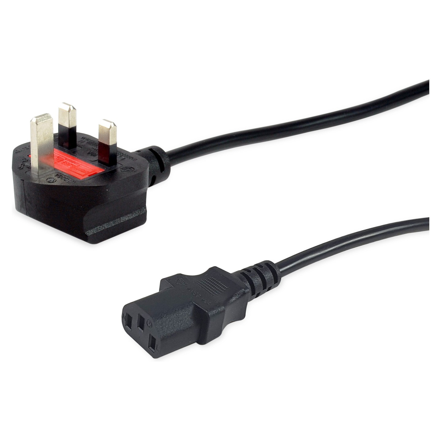 Equip Stromkabel UK-BS1363 - to C13 St Bu schwarz 2.00m PVC Polybeutel — Buy in Cyprus with Fast Delivery