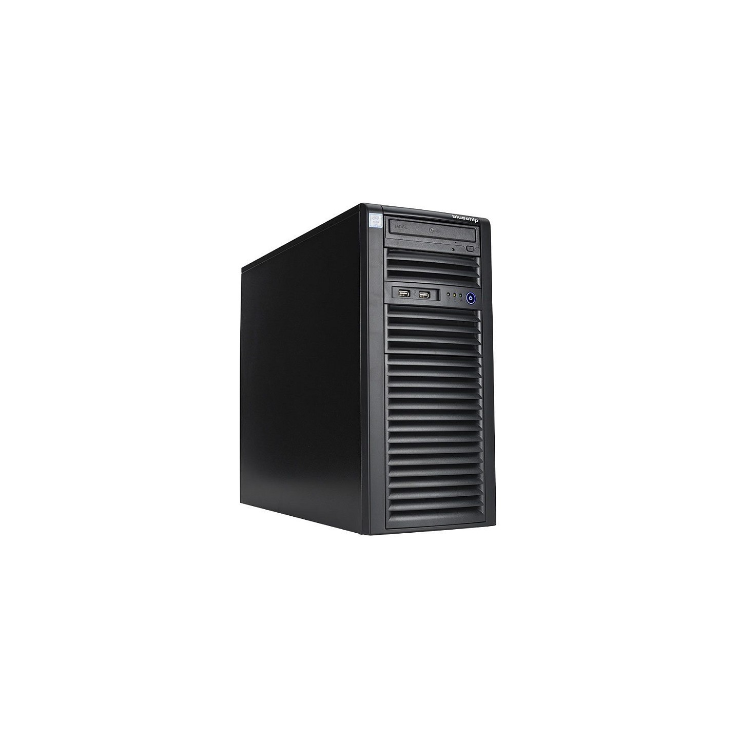 Server bluechip SERVERline T40320s Tower. Xeon 4410Y 32 GB DDR5. 2 x 960 GB SSD. 2 x RJ45 (10 Gb s)