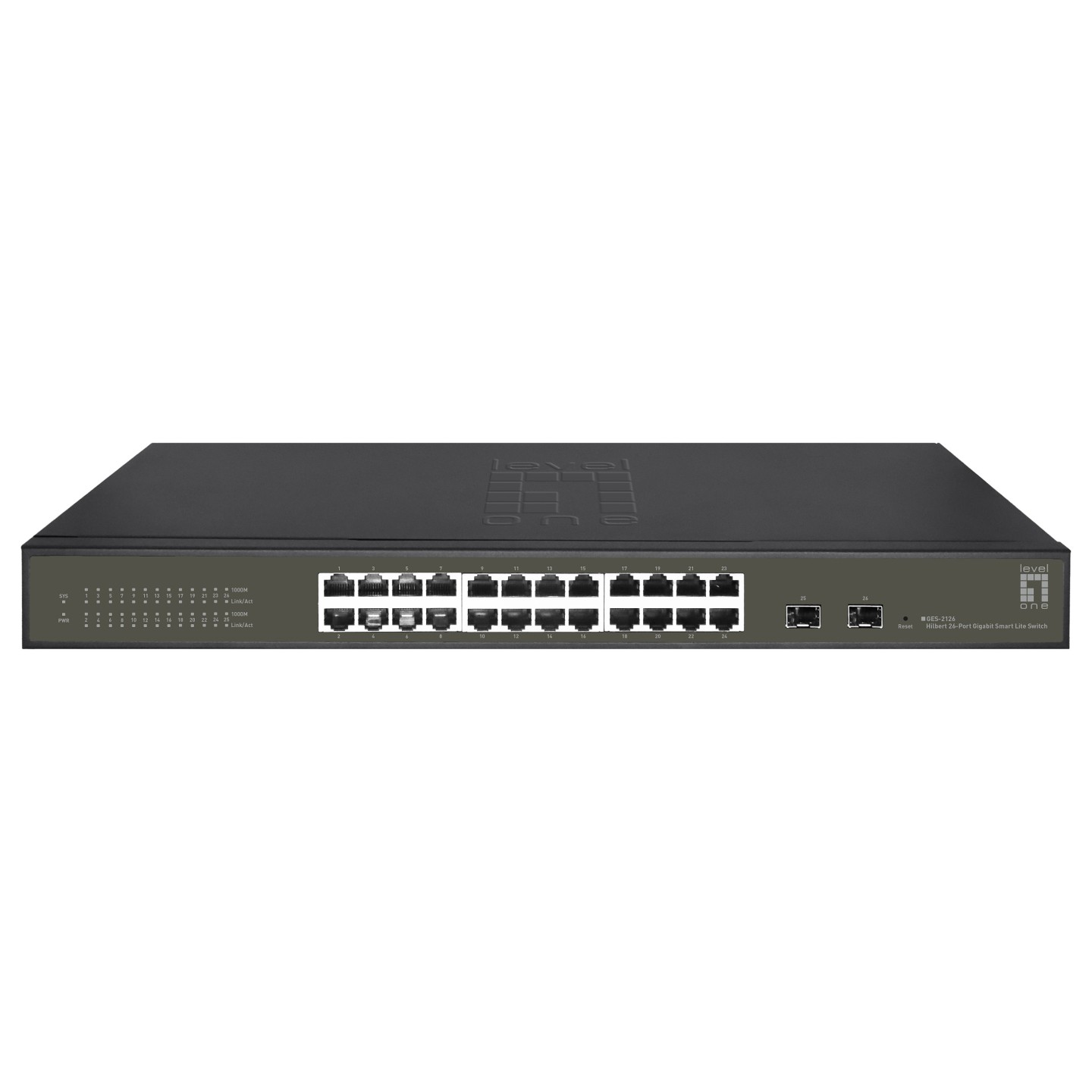 Switch 24x GE GES-2126 2xGSFP 19' Hilbert — Buy in Cyprus with Fast Delivery