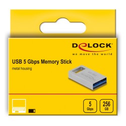 STICK HUB DELOCK USB 5 Gbps Speicherstick 256GB - Metallgehuse — Buy in Cyprus with Fast Delivery
