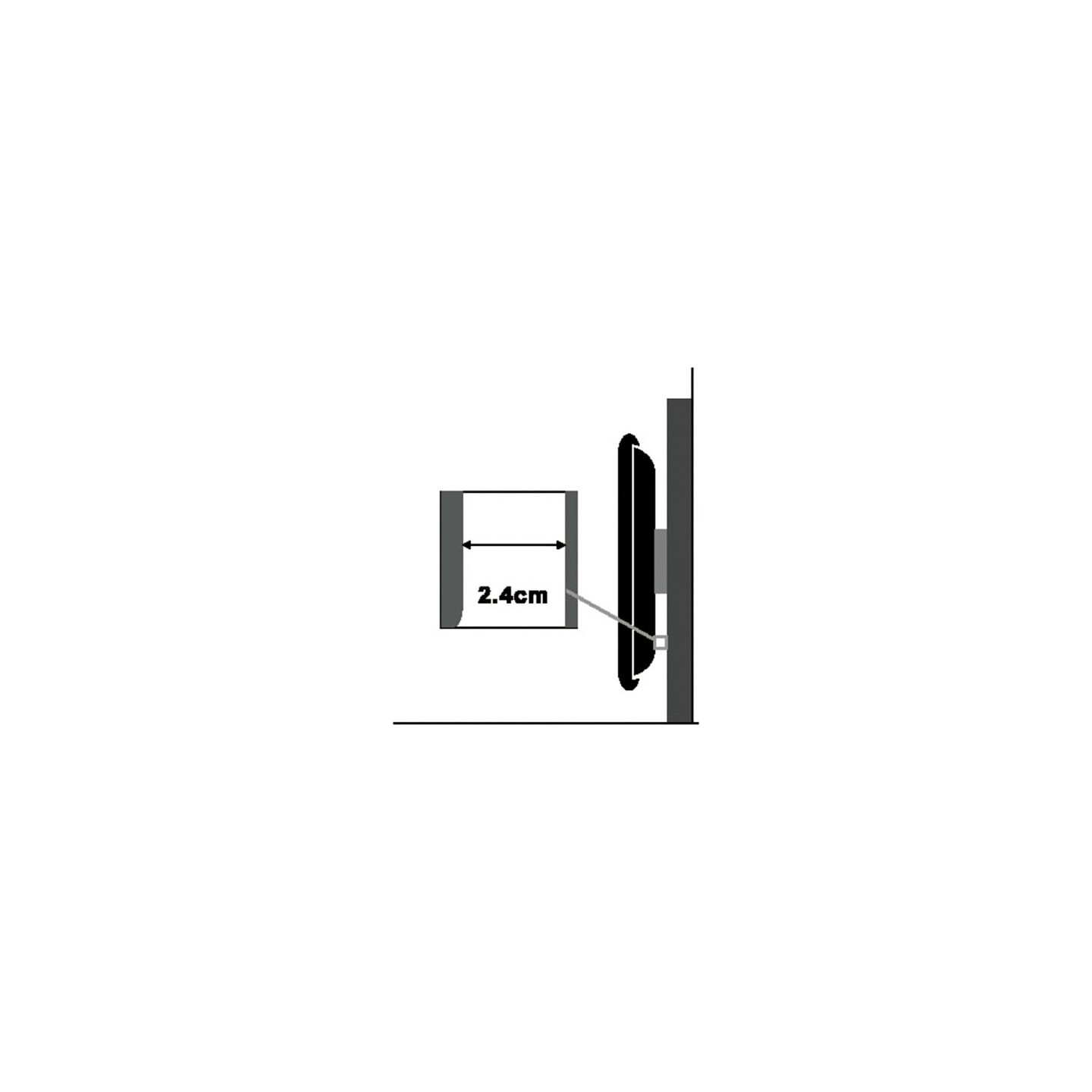 VALUE TV-Monitorwandhalterung. fest. 32-60 Zoll. bis 80 kg — Buy in Cyprus with Fast Delivery