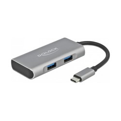 DELOCK Externer USB 3.2 Gen 2 USB Type-C Hub mit 3 x USB Typ-A und 1 x USB Type-C — Buy in Cyprus with Fast Delivery