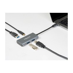 DELOCK Externer USB 3.2 Gen 2 USB Type-C Hub mit 3 x USB Typ-A und 1 x USB Type-C — Buy in Cyprus with Fast Delivery