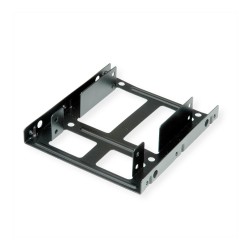 ROLINE Montageadapter. 3.5 Zoll Rahmen fr 2x 2.5 HDD SSD. Metall. schwarz — Buy in Cyprus with Fast Delivery