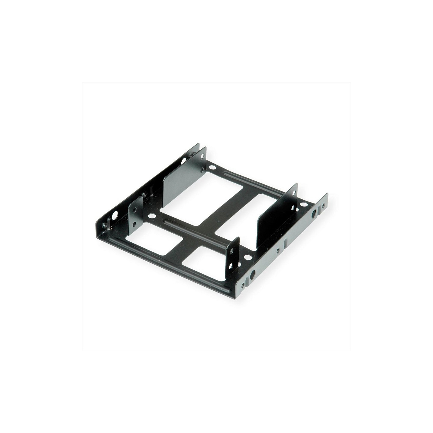 ROLINE Montageadapter. 3.5 Zoll Rahmen fr 2x 2.5 HDD SSD. Metall. schwarz — Buy in Cyprus with Fast Delivery