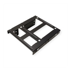 ROLINE Montageadapter. 3.5 Zoll Rahmen fr 2x 2.5 HDD SSD. Metall. schwarz — Buy in Cyprus with Fast Delivery