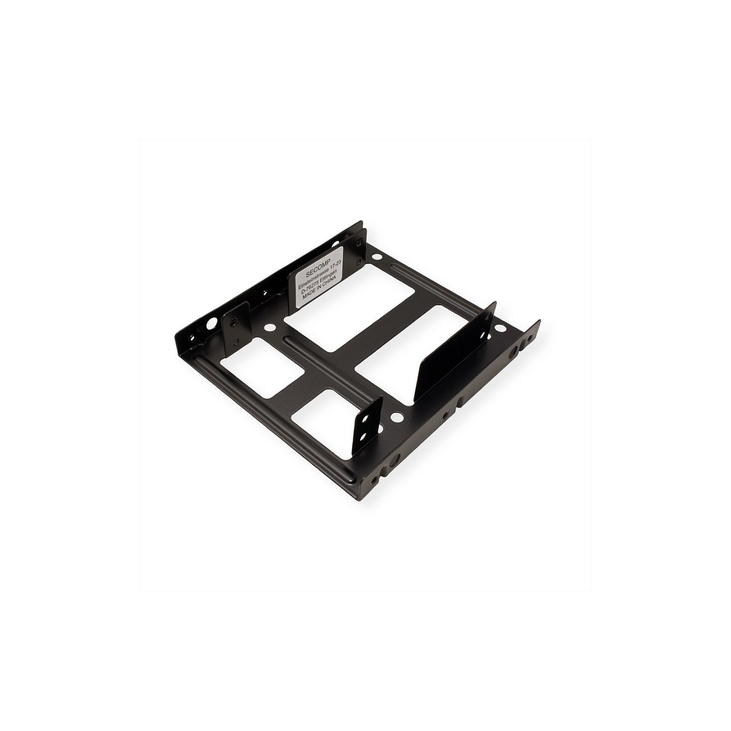 ROLINE Montageadapter. 3.5 Zoll Rahmen fr 2x 2.5 HDD SSD. Metall. schwarz — Buy in Cyprus with Fast Delivery