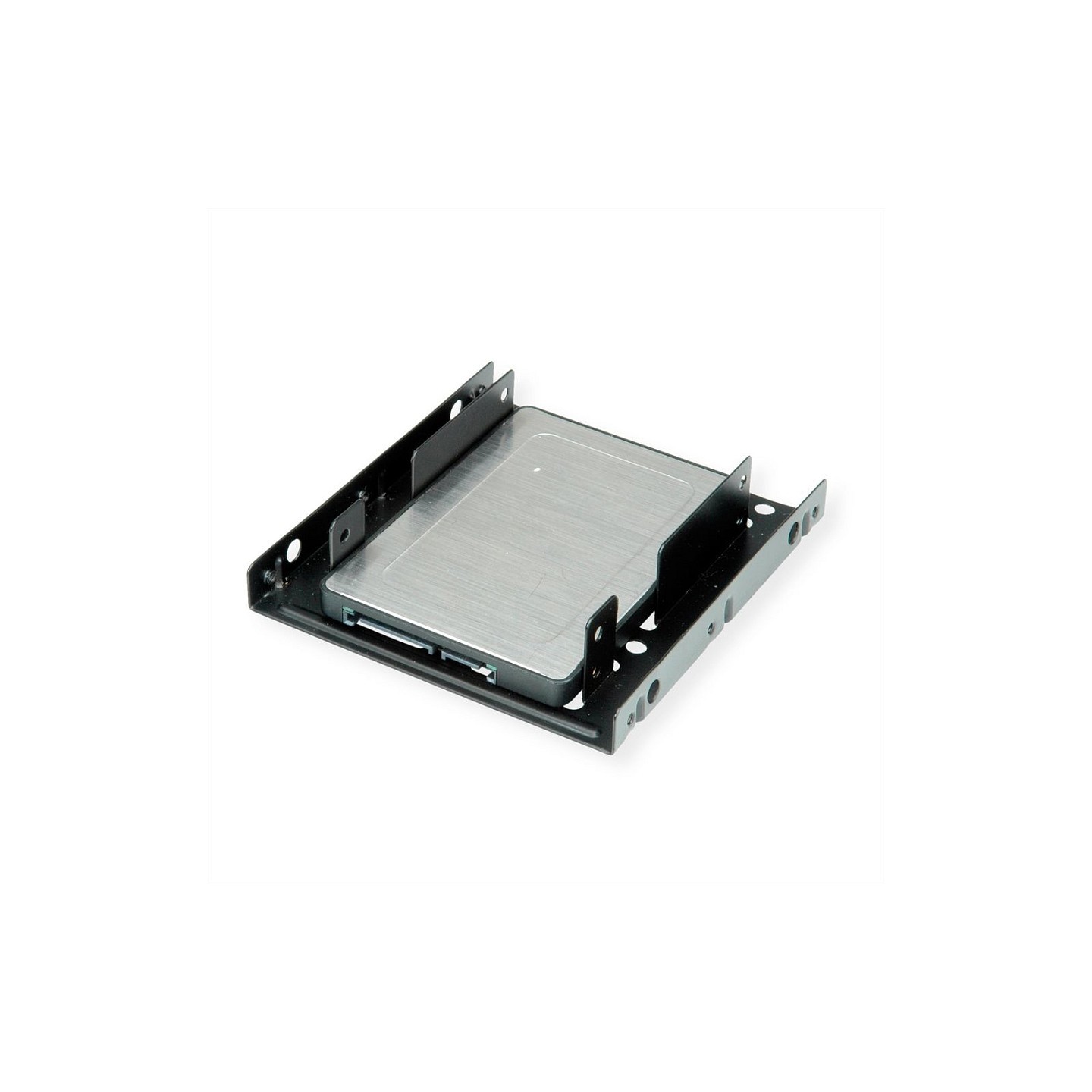 ROLINE Montageadapter. 3.5 Zoll Rahmen fr 2x 2.5 HDD SSD. Metall. schwarz — Buy in Cyprus with Fast Delivery