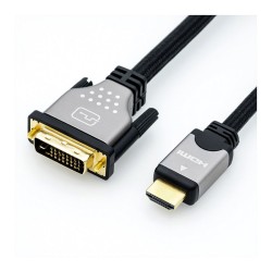 ROLINE Monitorkabel DVI (24+1) - HDMI. ST ST. schwarz silber. 2 m — Buy in Cyprus with Fast Delivery