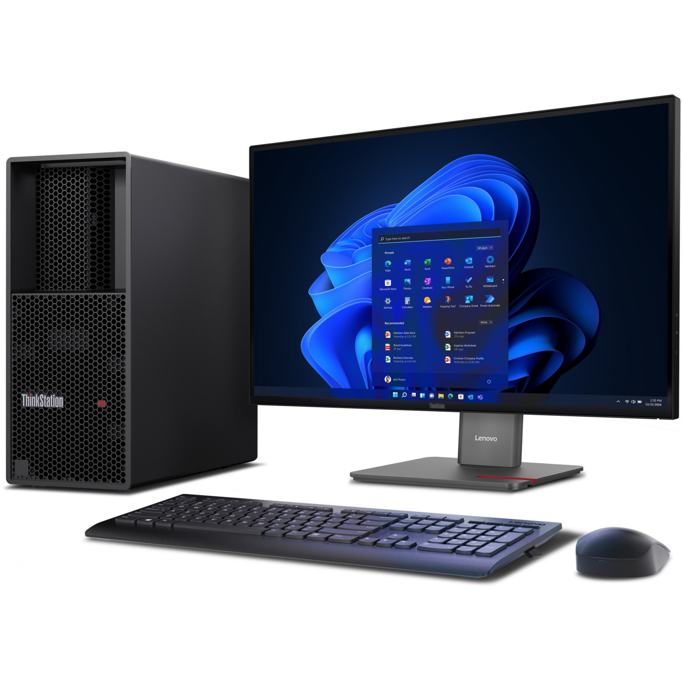 Lenovo ThinkStation P3 Gen 2 - Intel Core Ultra 9 285K 5.7GHz - 64GB DDR5, 1TB NVMe, RTX 4000 Ada, Black