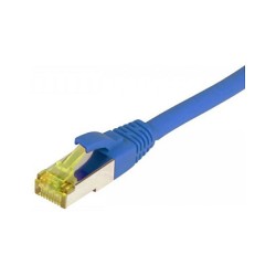 Synergy21 Patchkabel RJ45. CAT6A 500Mhz. 10m. blau. S-STP(S FTP). TPE LSZH(Ultraflex). AWG26. mit CAT7 Rohkabel.