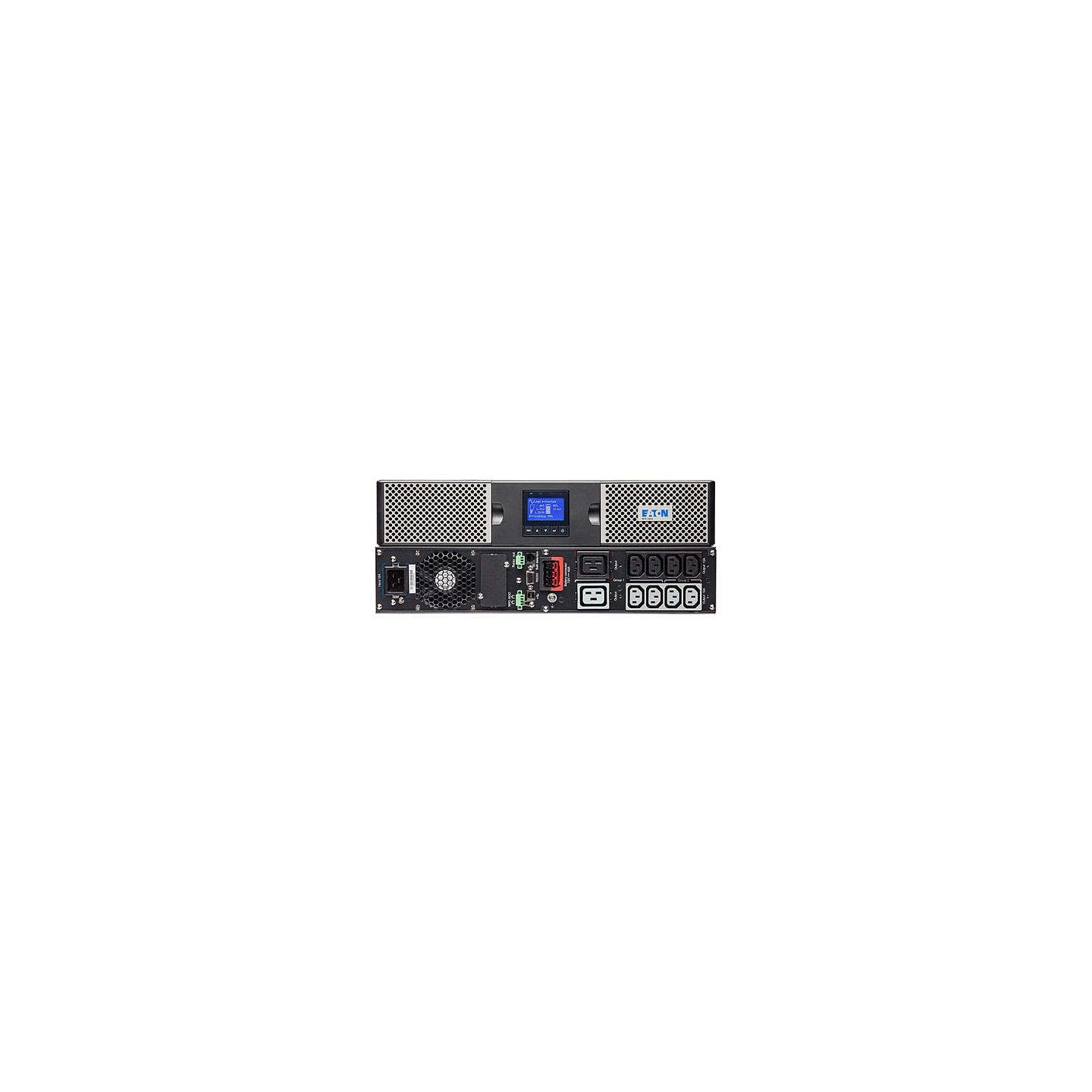 EATON 9PX 2200i 2200VA 2200W Tower Rack USV RS-232 USB 2U 48.26cm 19Zoll Kit Runtime 5 14min Voll Halblast