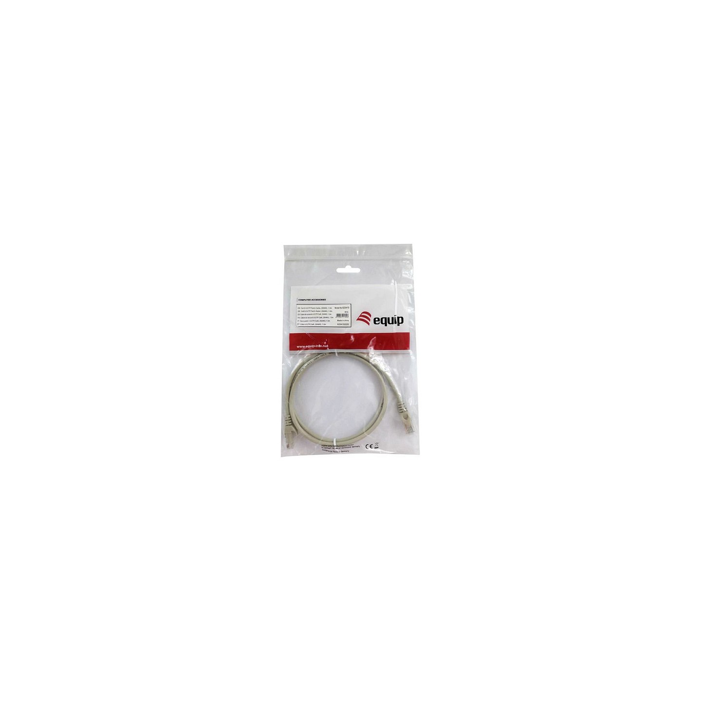 Equip Patchkabel Cat6 U UTP 2xRJ45 1.00m beige Polybeutel — Buy in Cyprus with Fast Delivery