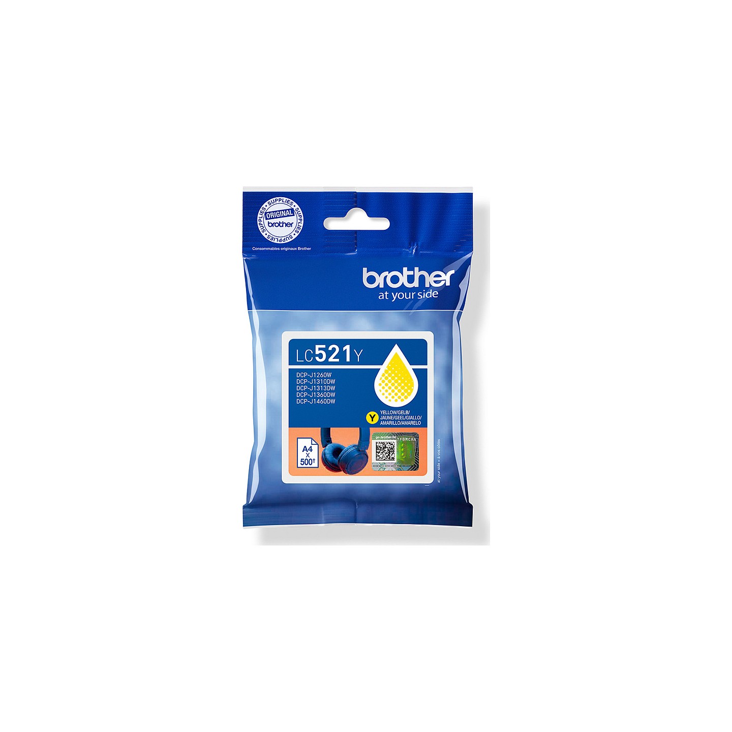 Brother Tintenpatronen LC-521Y Gelb (ca. 500 Seiten) — Buy in Cyprus with Fast Delivery
