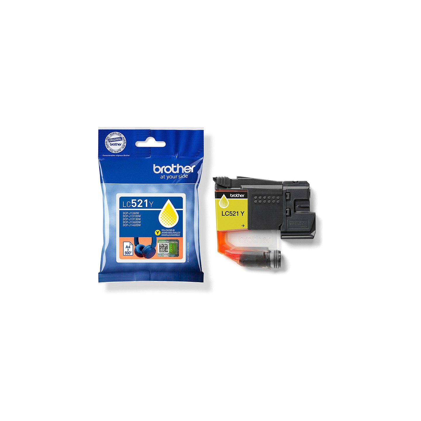 Brother Tintenpatronen LC-521Y Gelb (ca. 500 Seiten) — Buy in Cyprus with Fast Delivery