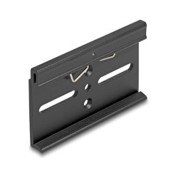 Aluminium Montageclip für Hutschiene 80.0 x 47.8 mm schwarz — Buy in Cyprus with Fast Delivery
