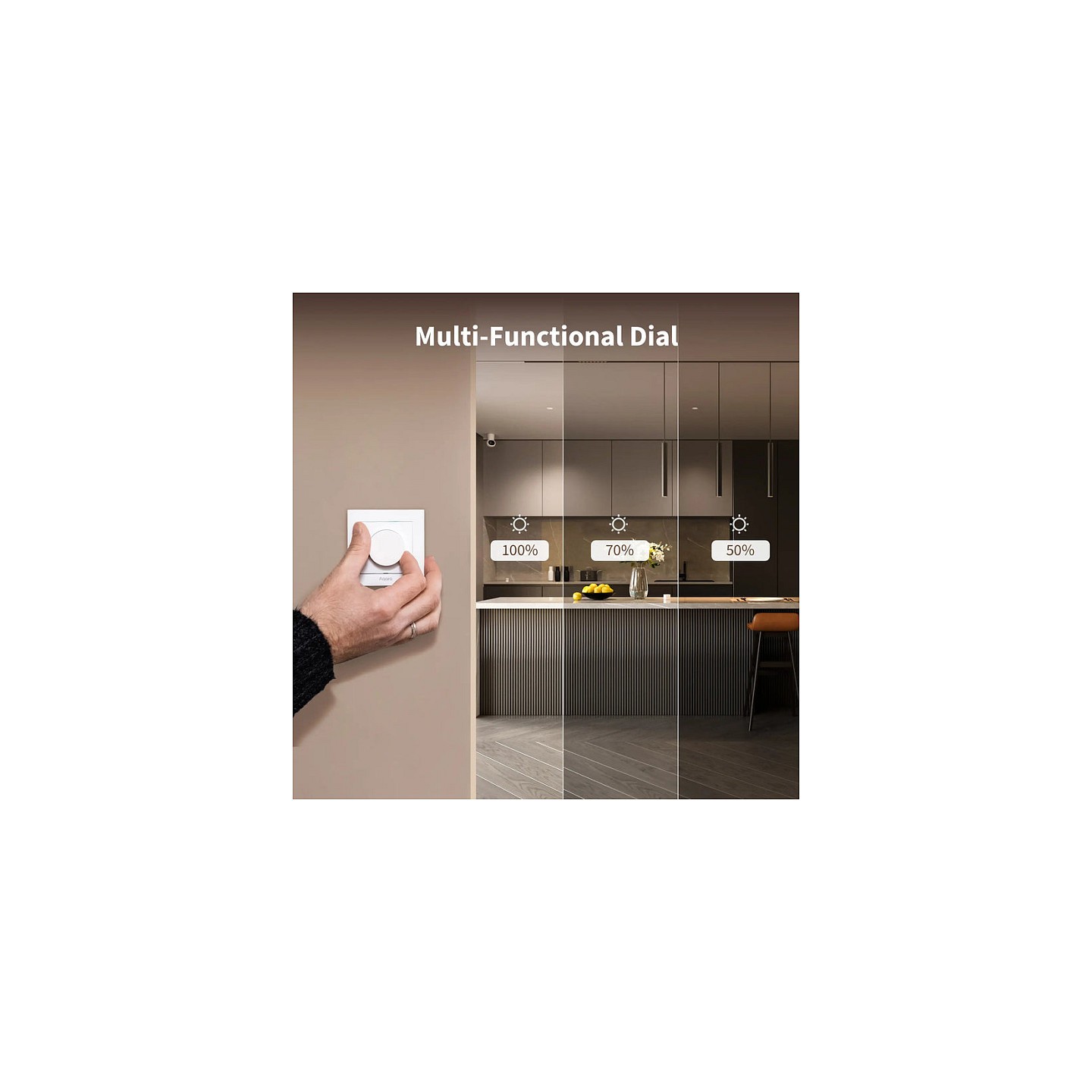 Aqara Dimmer Switch H2 EU - Grey — Buy in Cyprus with Fast Delivery