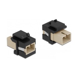 Keystone Modul SC Simplex Buchse zu SC Simplex Buchse beige schwarz — Buy in Cyprus with Fast Delivery