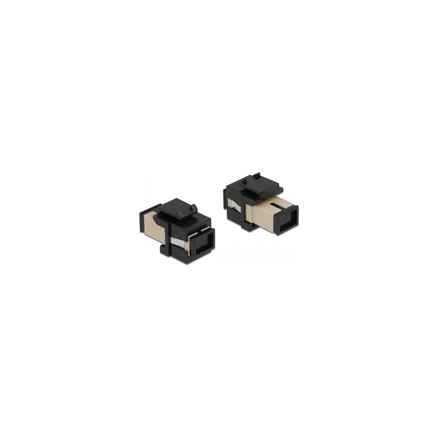 Keystone Modul SC Simplex Buchse zu SC Simplex Buchse beige schwarz — Buy in Cyprus with Fast Delivery