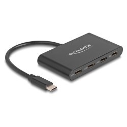 DELOCK USB 3.2 Gen 1 USB Type-C Hub mit 3 x USB Type-C Buchse + 1 x USB Type-C PD 100 Watt — Buy in Cyprus with Fast Delivery