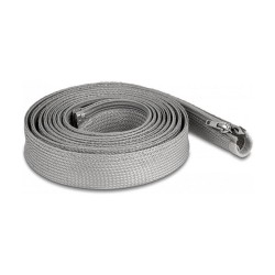 Delock Geflechtschlauch mit Reißverschluss hitzebeständig 3 m x 20 mm grau — Buy in Cyprus with Fast Delivery
