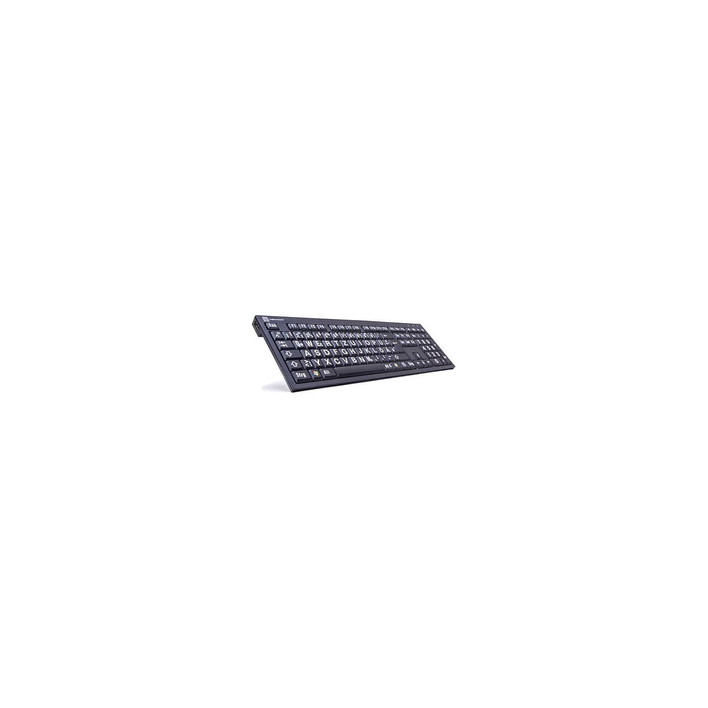 LogicKeyboard XL-Print White on Black DE (PC Nero) — Buy in Cyprus with Fast Delivery
