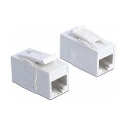Keystone Modul RJ45 Buchse to RJ45 Buchse Cat.6A UTP weiß — Buy in Cyprus with Fast Delivery