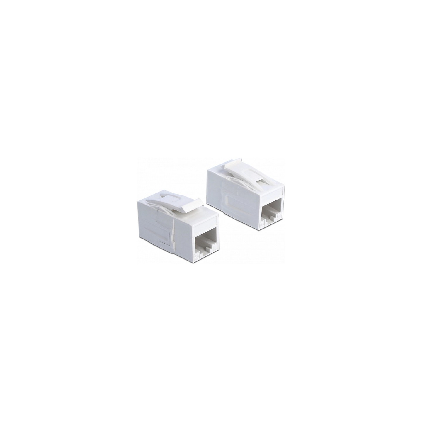 Keystone Modul RJ45 Buchse to RJ45 Buchse Cat.6A UTP weiß — Buy in Cyprus with Fast Delivery