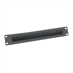 VALUE 19-Zoll-Kabeldurchfhrung 2 HE mit Brstendichtung. schwarz — Buy in Cyprus with Fast Delivery