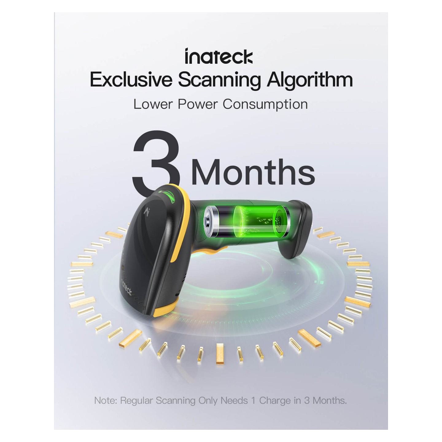 inateck Barcodescanner 21 AI black [BCST-21-AI_Black] — Buy in Cyprus with Fast Delivery