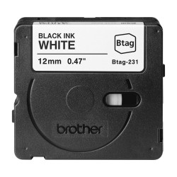Schriftband Brother 12mmx4m schwarz weiß BTAG-231 — Buy in Cyprus with Fast Delivery