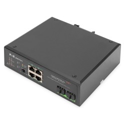 DIGITUS 4-Port Gigabit Industrie PoE Switch Unmanaged + 2 SFP Uplink — Buy in Cyprus with Fast Delivery