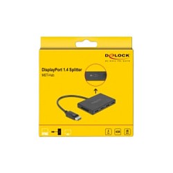 DELOCK DisplayPort 1.4 Splitter 1 x DisplayPort in zu 4 x DisplayPort out — Buy in Cyprus with Fast Delivery
