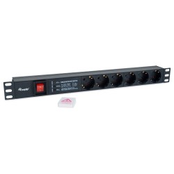 Equip Steckdosenleiste 19'(1HE)6fach mit Schuko + Schalt Alu — Buy in Cyprus with Fast Delivery