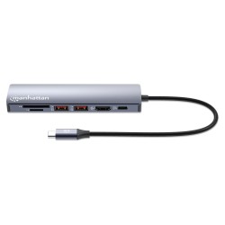 MANHATTAN 7-in-1 4K USB-C Dockingstation 1xHDMI 2xUSB 10Gb s — Buy in Cyprus with Fast Delivery
