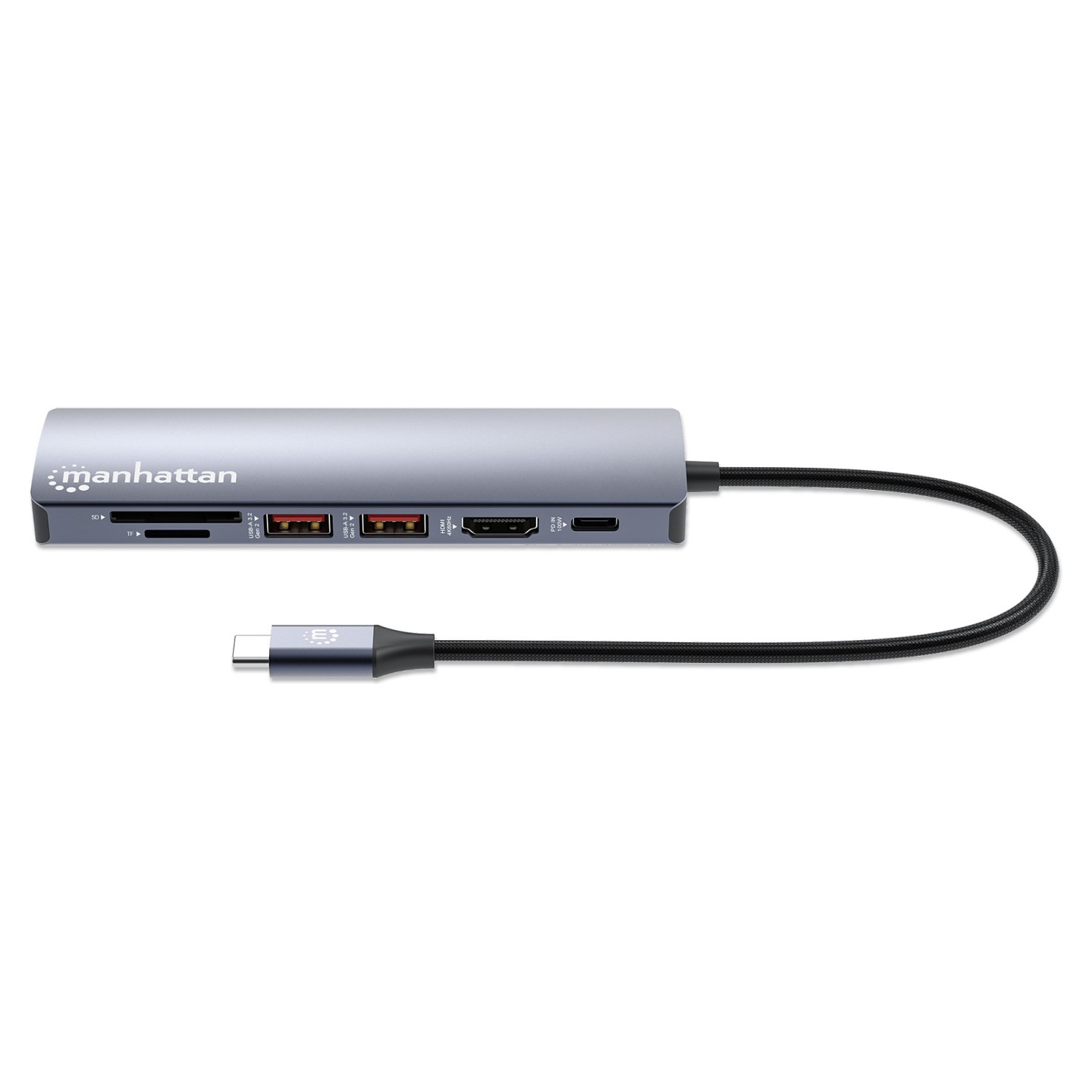 MANHATTAN 7-in-1 4K USB-C Dockingstation 1xHDMI 2xUSB 10Gb s — Buy in Cyprus with Fast Delivery